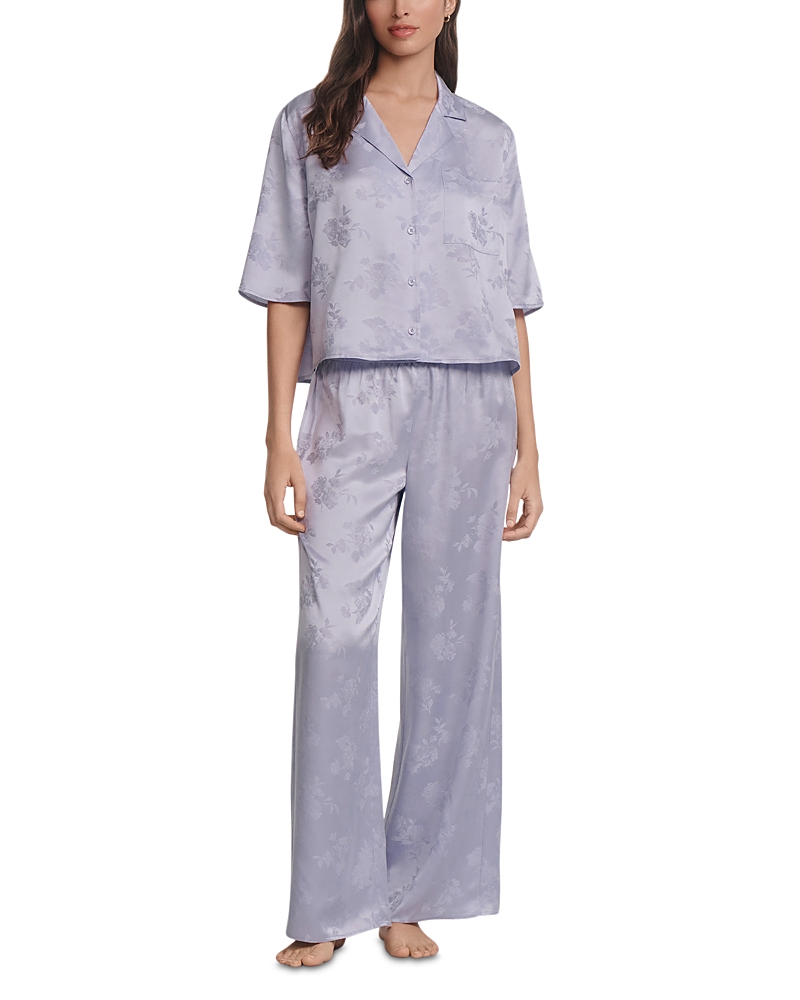 Eberjey Inez Washable Silk Jacquard Pajama Set