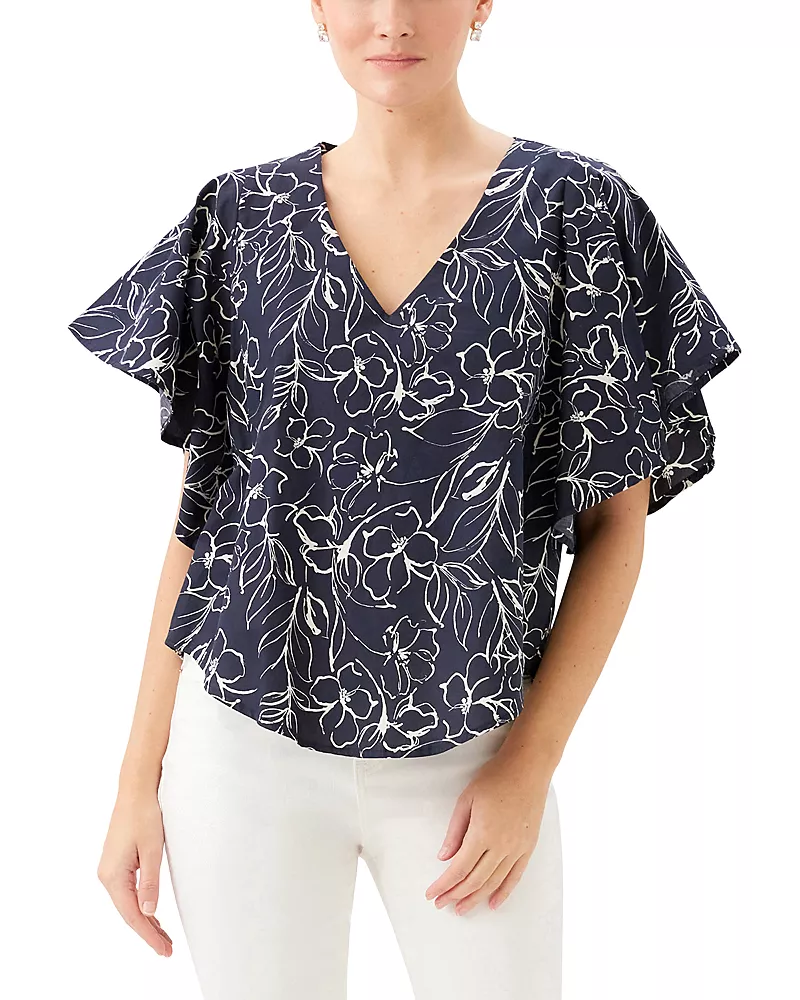 Karen Kane Flutter Sleeve Top