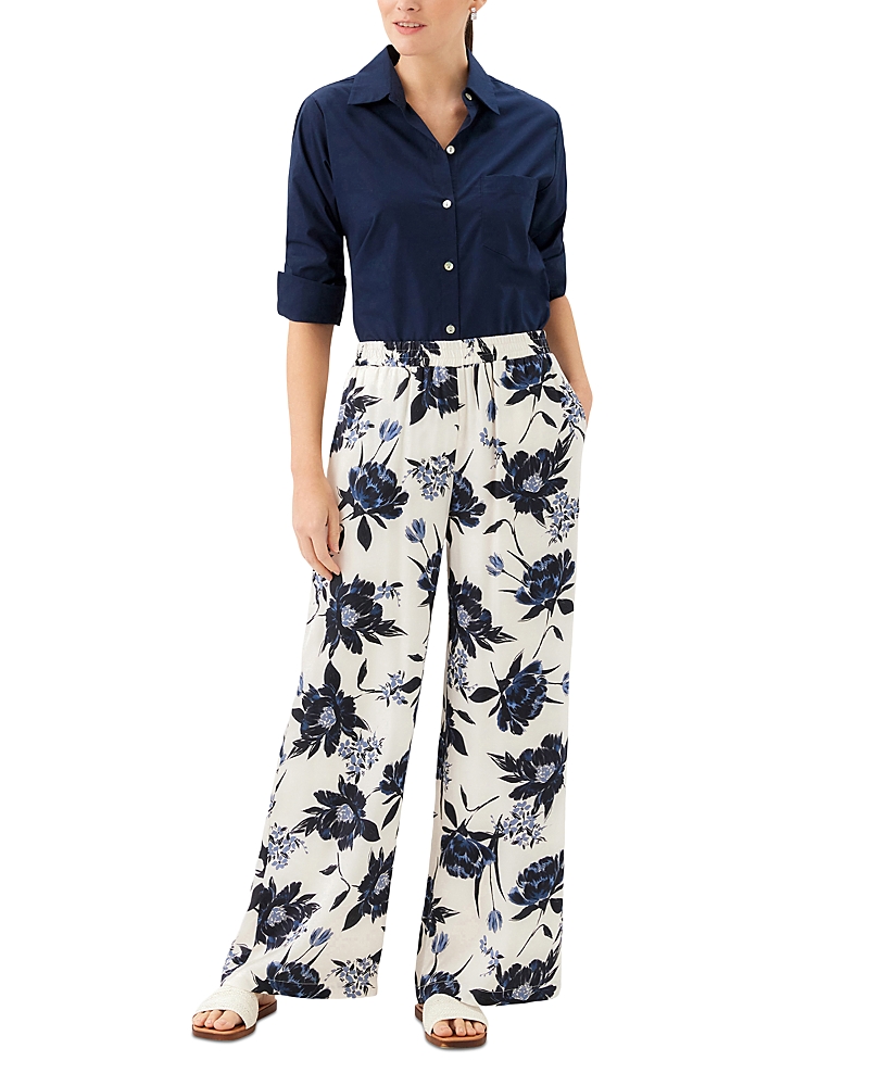 Karen Kane Satin Wide Leg Pants