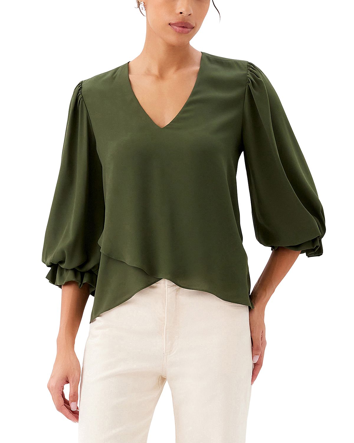 Karen Kane Crossover Hem Top