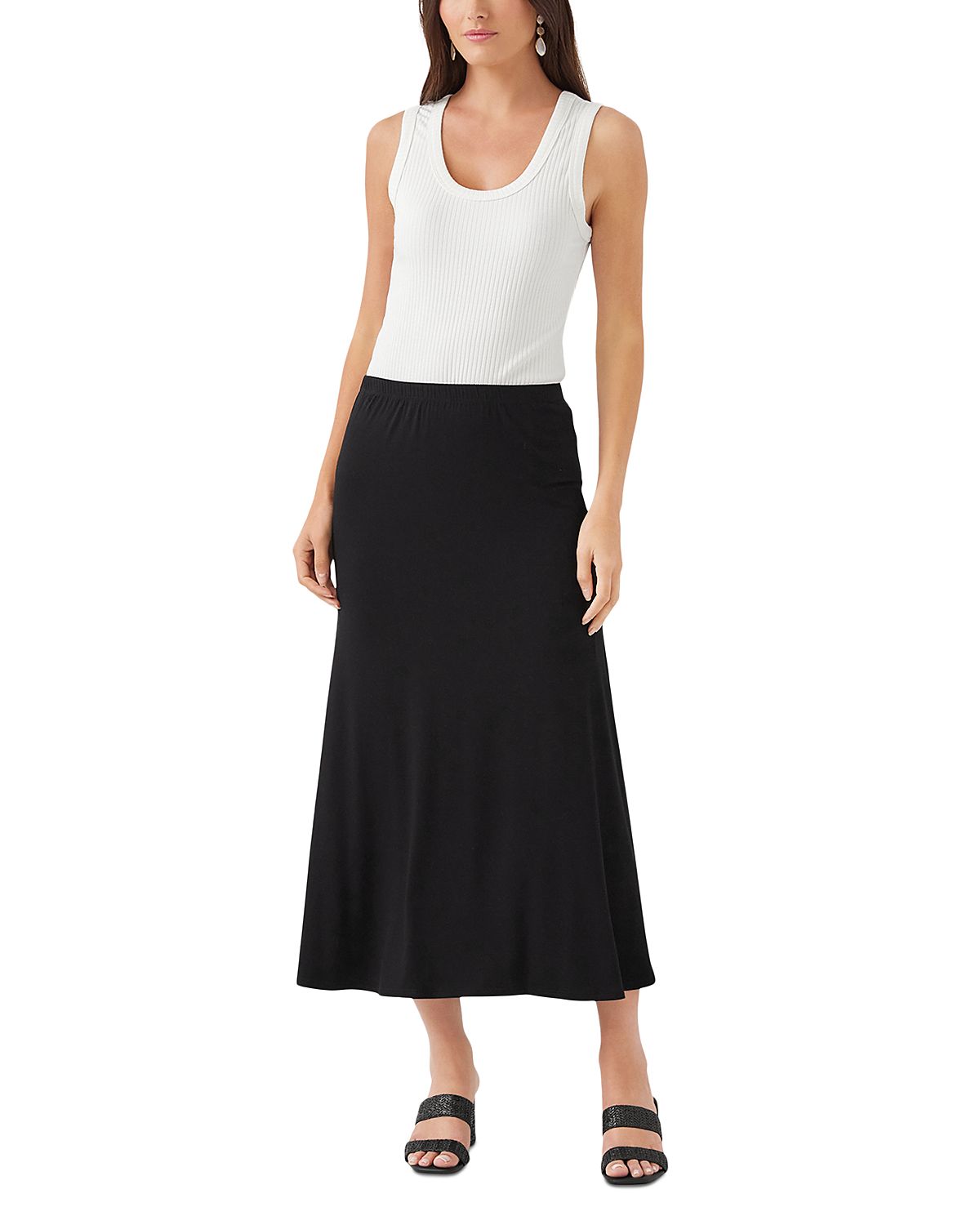 Karen Kane Side Slit Midi Skirt