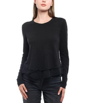 Wilt Clothing Long Sleeve Mock Layer Tee