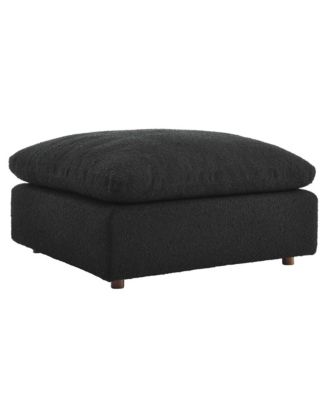  Commix Down Filled Overstuffed Boucle Fabric Ottoman