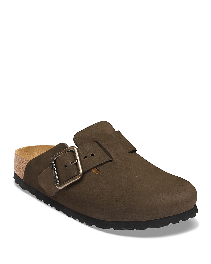 Birkenstock Men's Boston Wire Buckle Clogs in Sandcastle