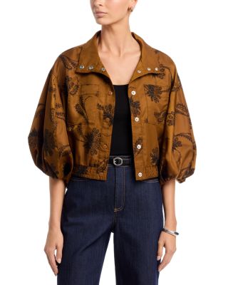  Iggy Embroidered Paisley Fan Jacket