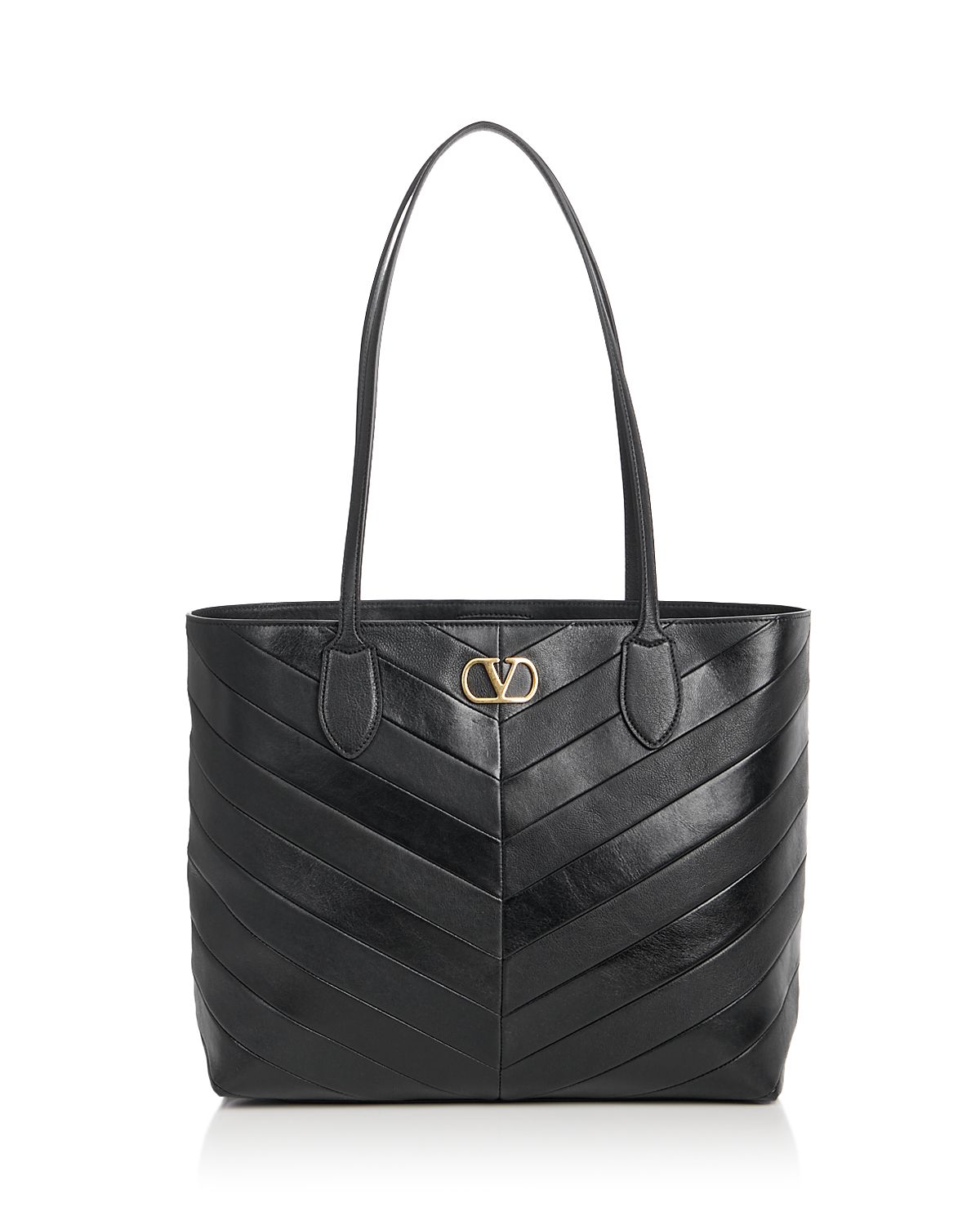 Valentino Garavani VLogo Jean Medium Leather Shopping Tote