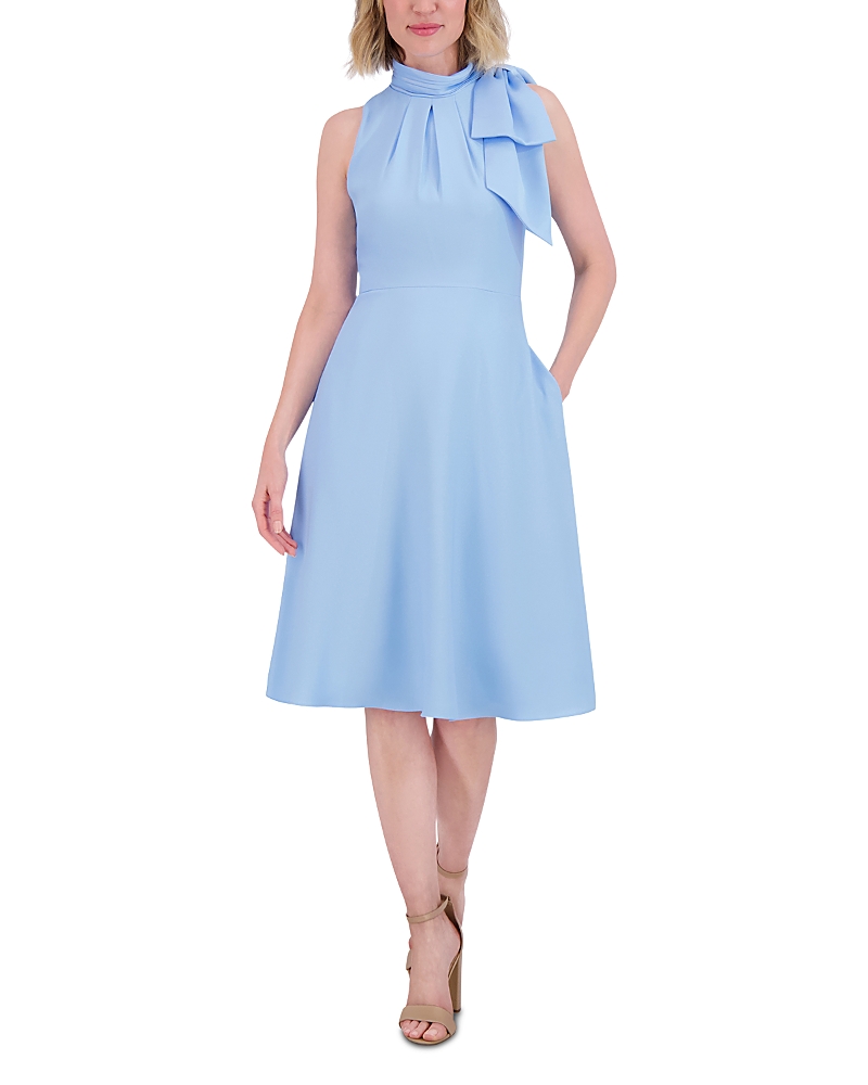 Eliza J Sculpted Fit And Flare Midi Dress