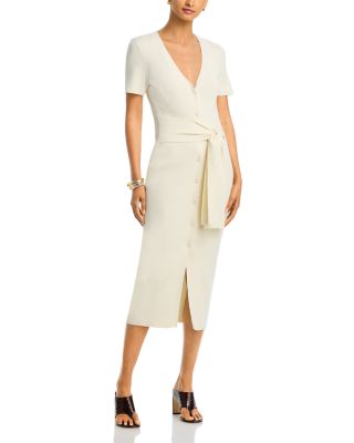 Toccin Agnes Tie Front Midi Dress