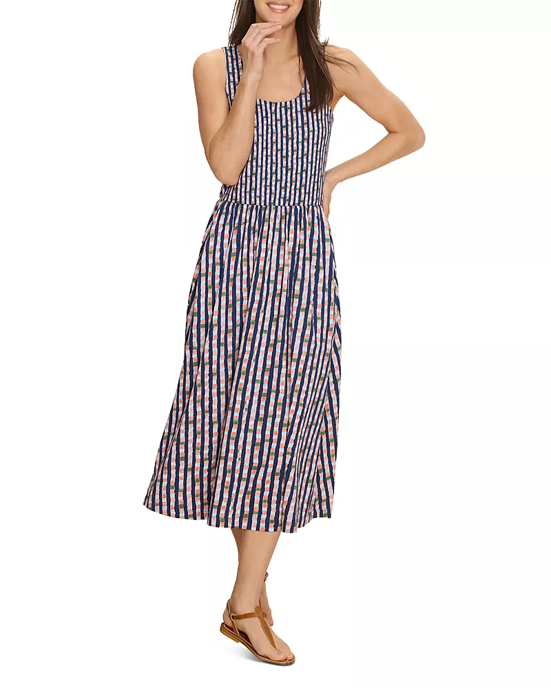 Nzt By Nic+Zoe Dani Reef Stripe Midi Dress