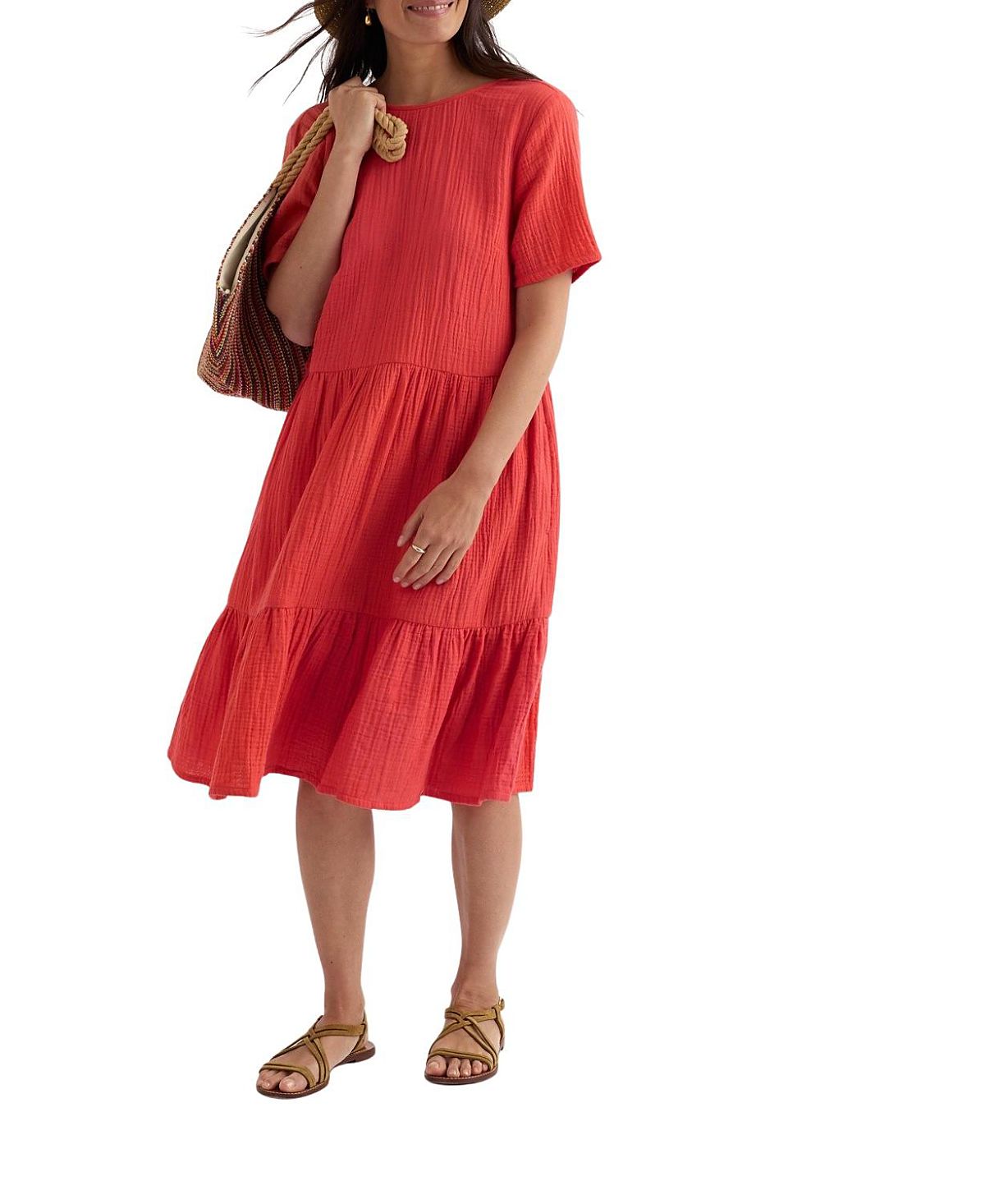 Seasalt Cornwall Pebble Comb Double Gauze Dress