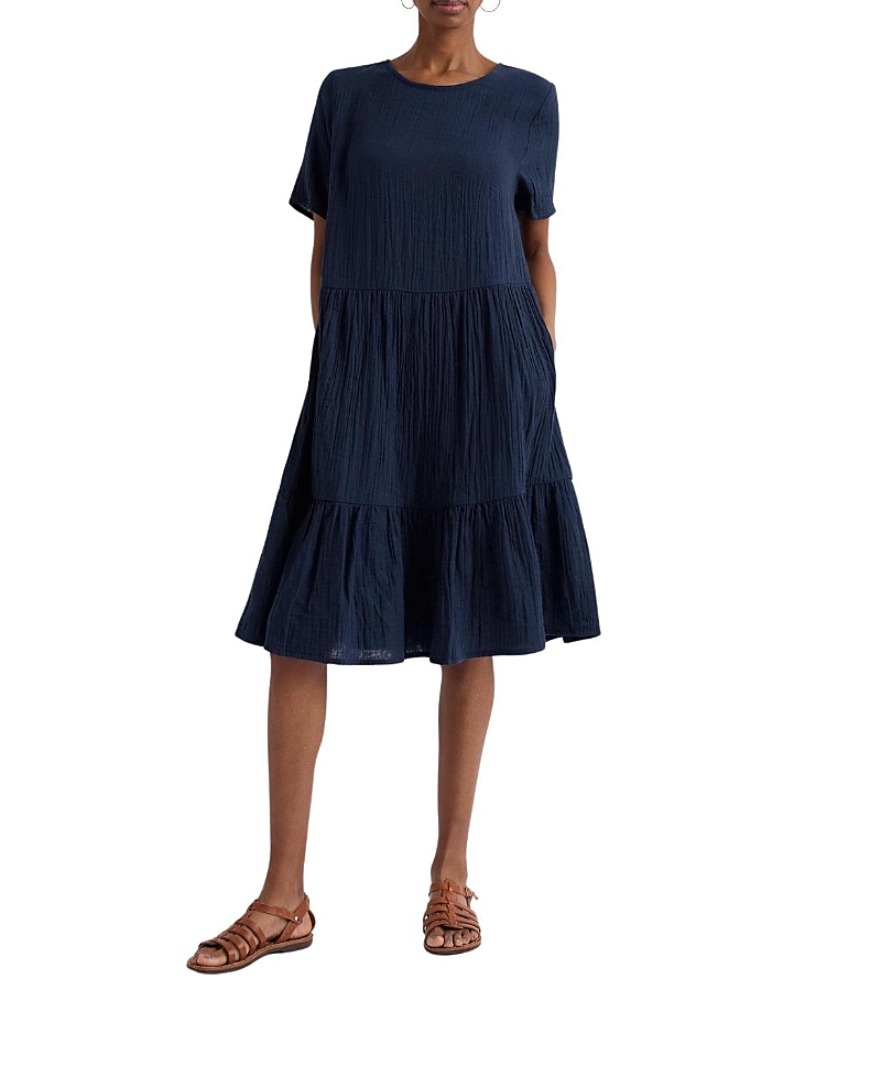 Seasalt Cornwall Pebble Comb Double Gauze Dress