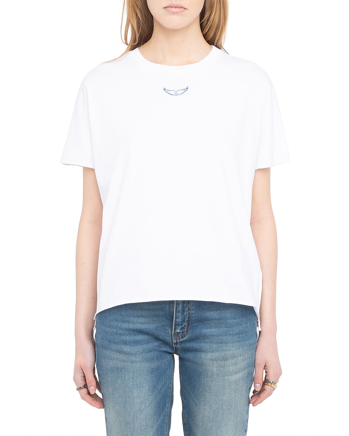Zadig & Voltaire Tommer Rhinestone Graphic Tee