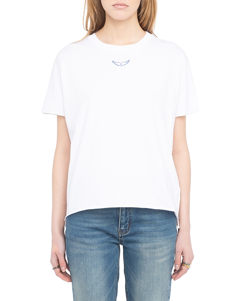 Zadig & Voltaire Tommer Rhinestone Graphic Tee