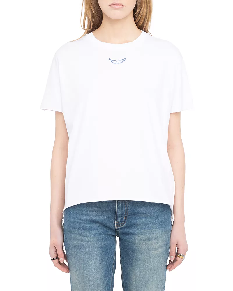Zadig & Voltaire Tommer Rhinestone Graphic Tee