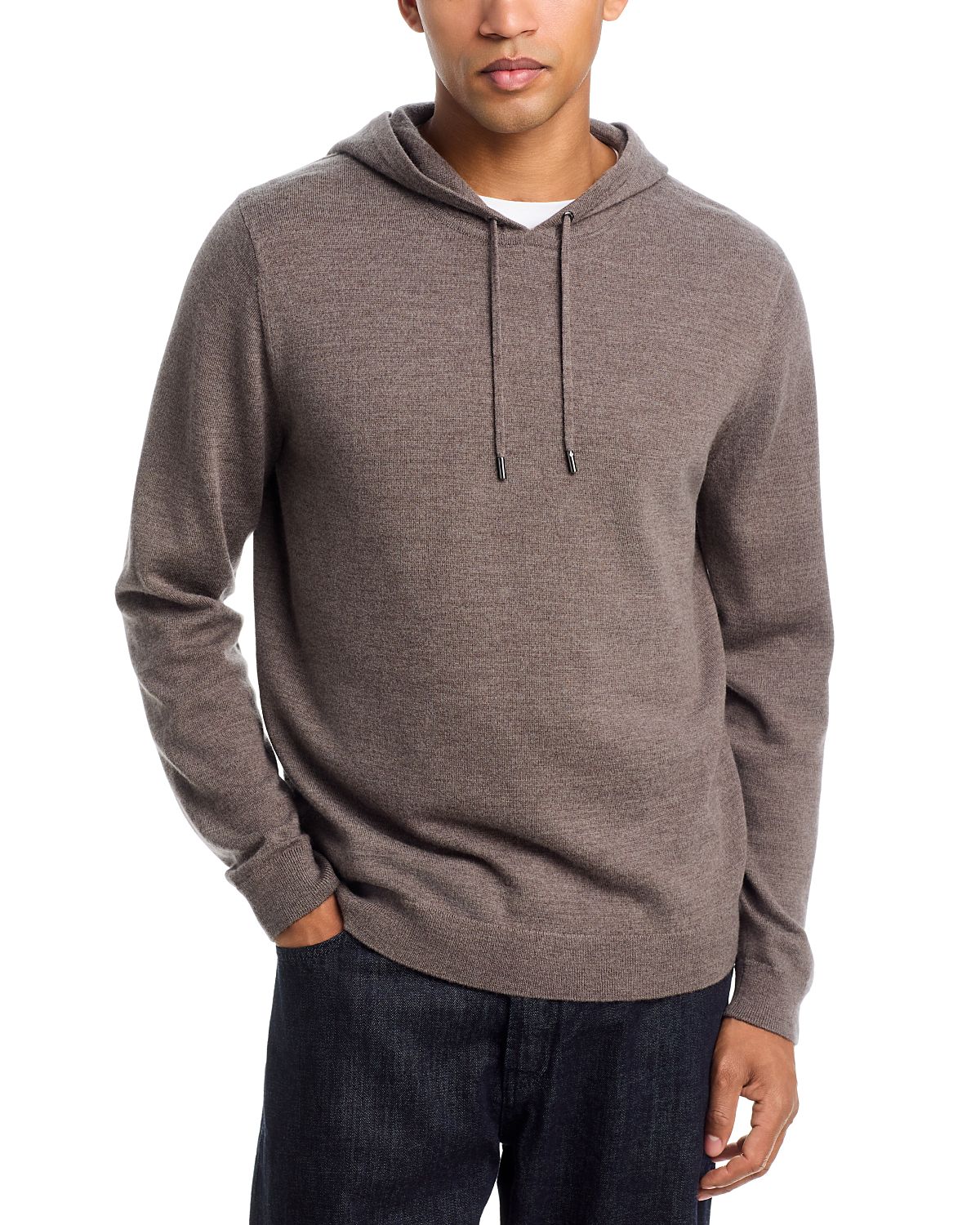 The Men's Store at Bloomingdale's Extra Fine Merino Wool Slim Fit Hooded Sweater - Exclusive