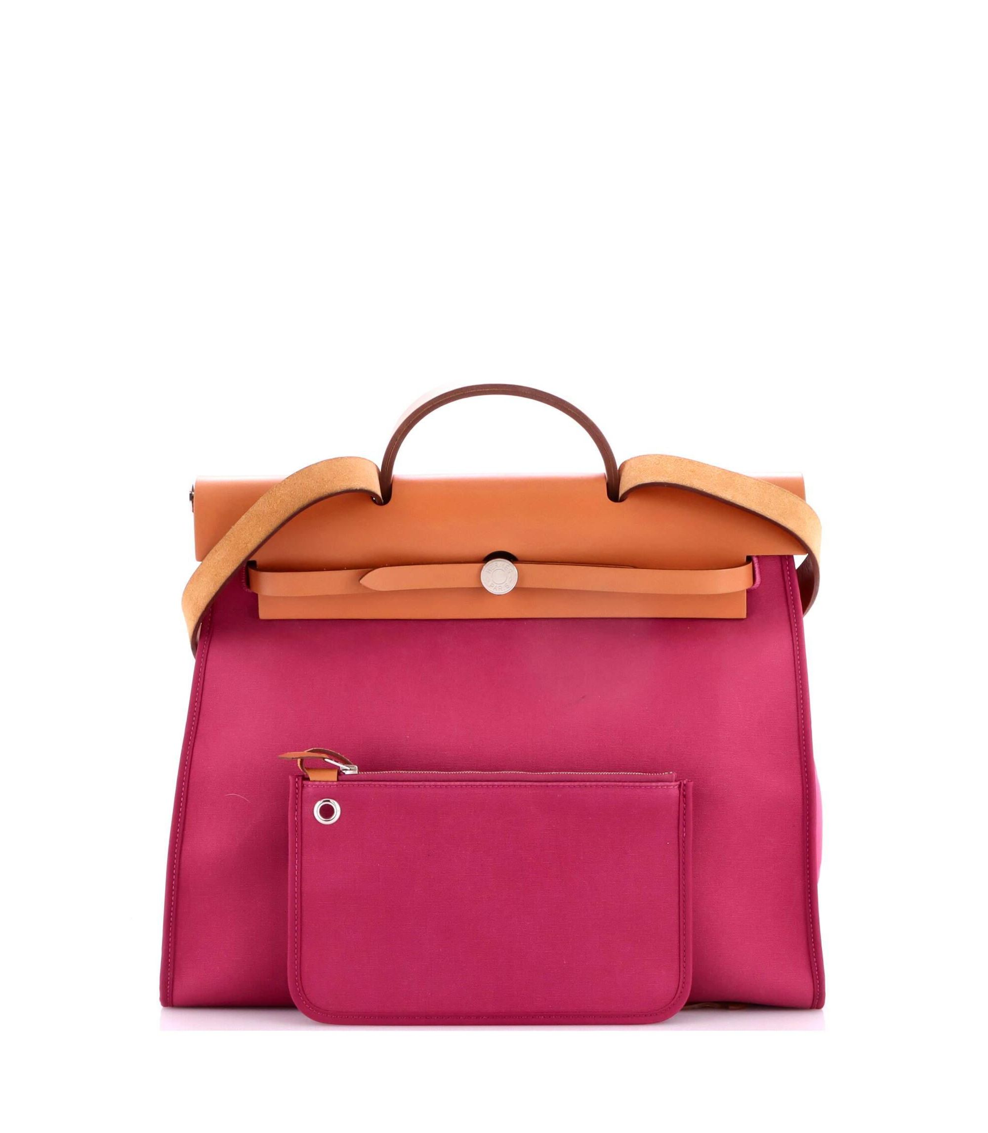 39 Herbag Zip Leather and Toile — Image 3