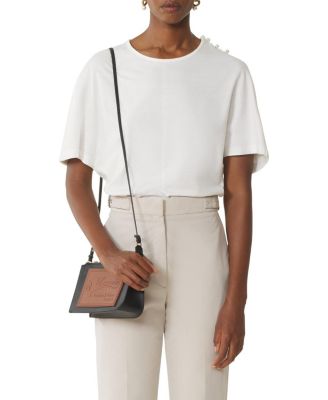  Cape-Effect T-Shirt In Cotton And Silk