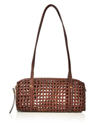 Brioche Mini Woven Leather Shoulder Bag