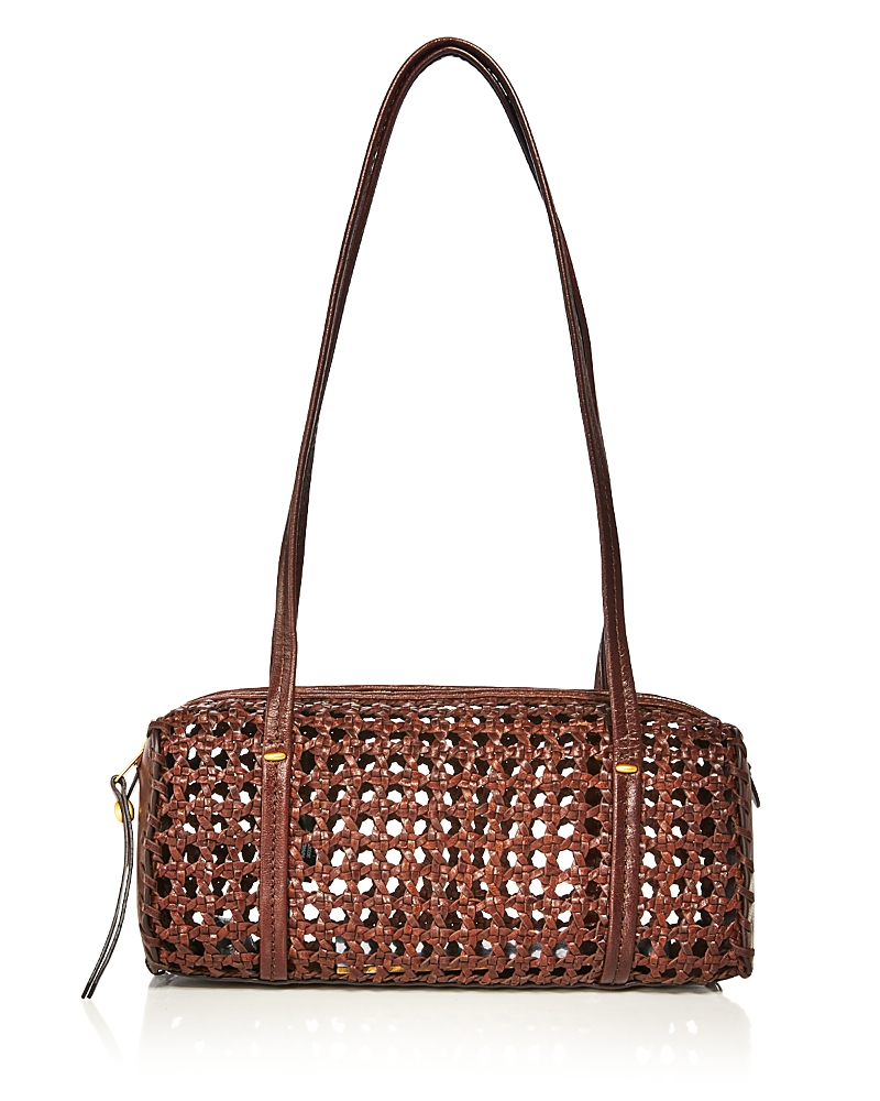 Madewell Brioche Mini Woven Leather Shoulder Bag