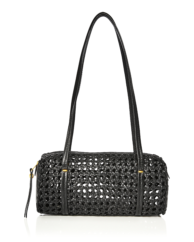 Madewell Brioche Mini Woven Leather Shoulder Bag