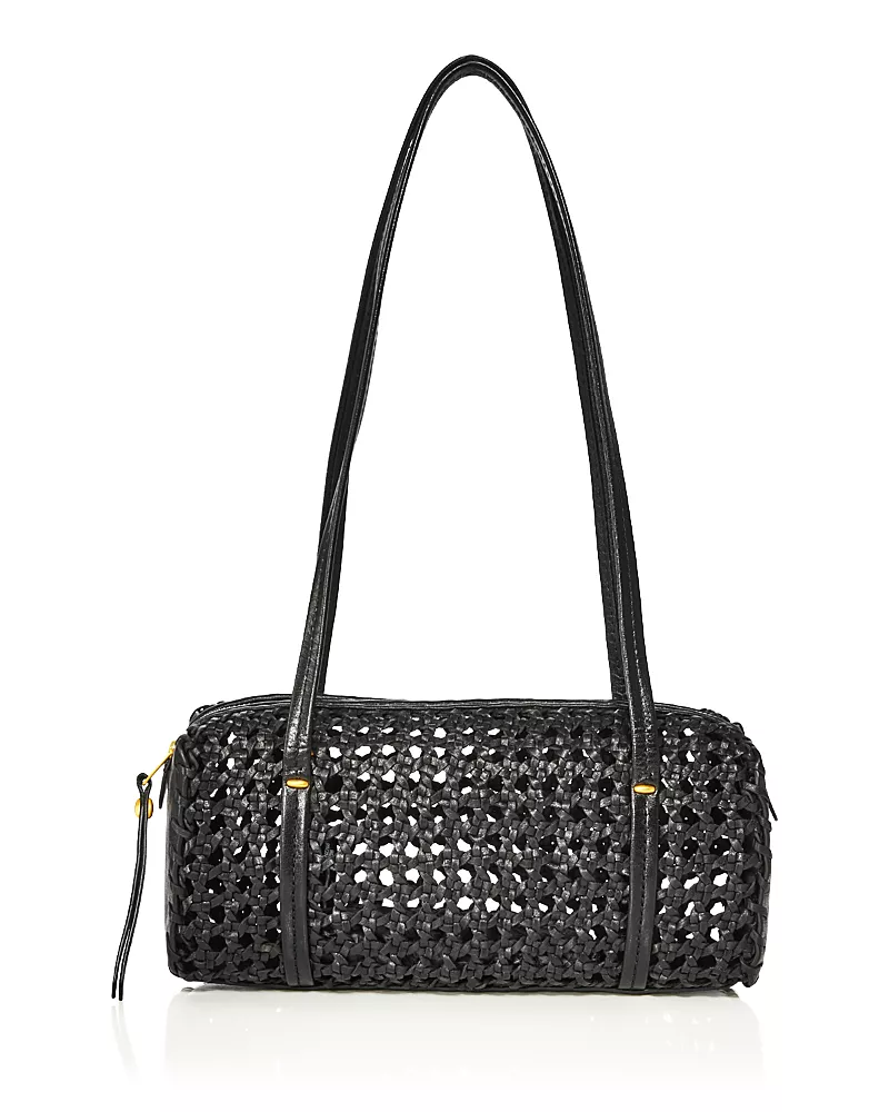 Madewell Brioche Mini Woven Leather Shoulder Bag