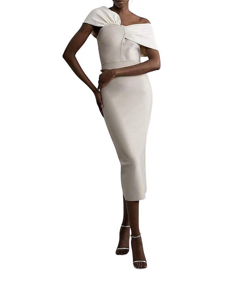 Karen Millen Figure Form Asymmetric Midi Dress