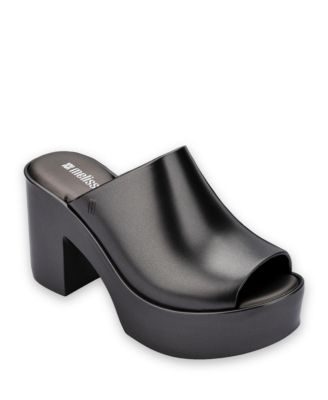  Women's Mule Hype Metallic Heels