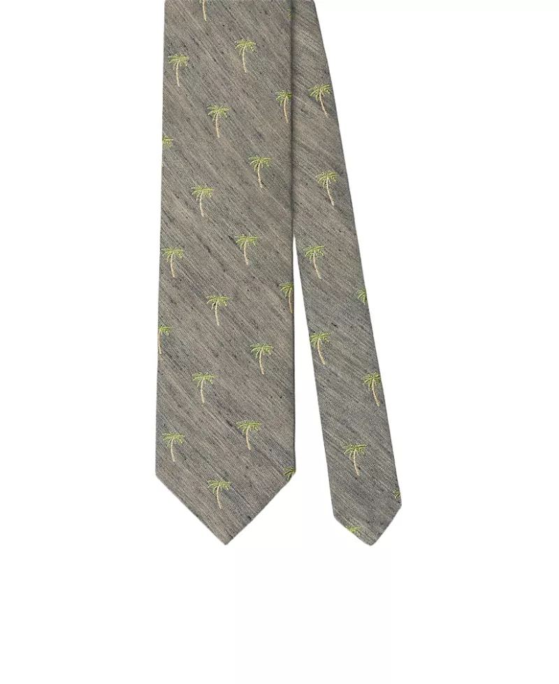 Robert Talbott Palm Silk Linen Best of Class Necktie
