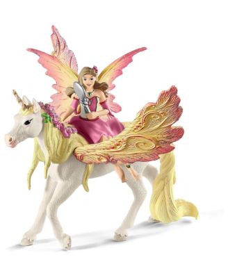  Bayala Fairy Feya with Pegasus Unicorn 3 Piece Figurine Playset, Ages 5+