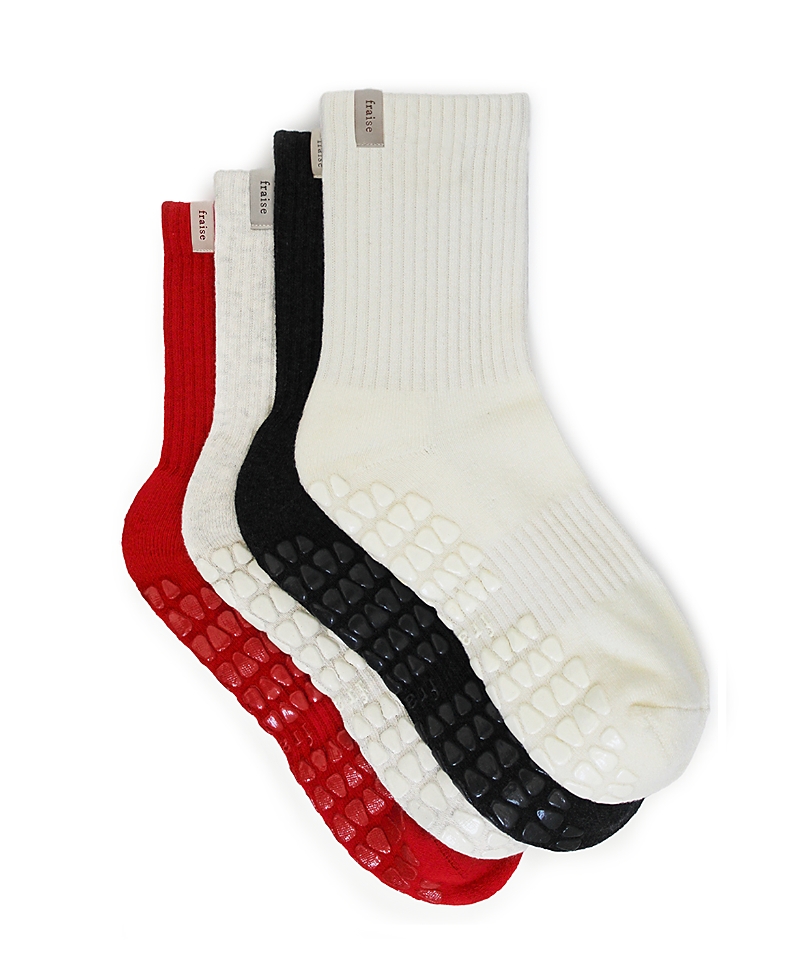 Fraise Essentials Set Grip Socks, Set of 4