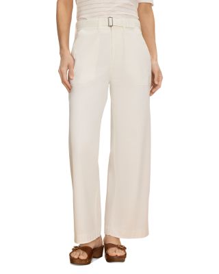 Highland Soft Stretch Wide Leg Belted Ankle Pants