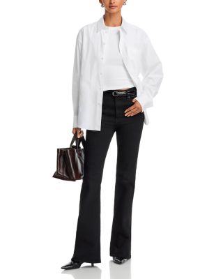 The Flare High Rise Jeans in Black - thumbnail 2