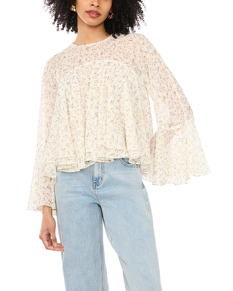 1.state Long Sleeve Ruffle Blouse