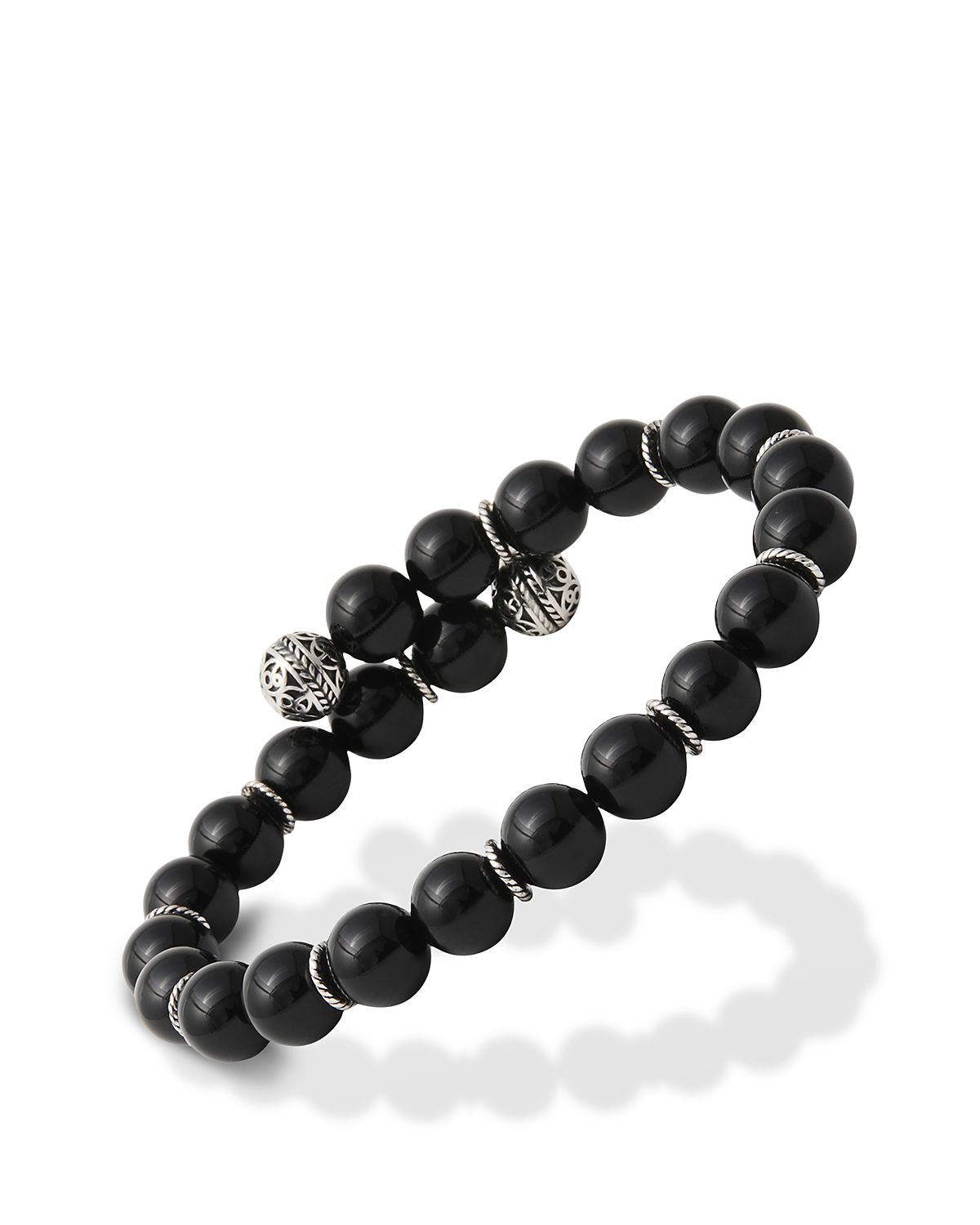 Jan Leslie Onyx Bead Flex Bracelet