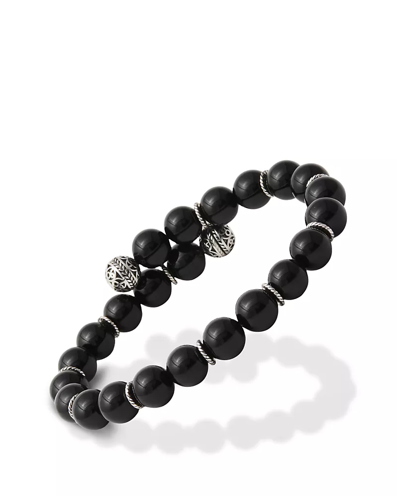 Jan Leslie Onyx Bead Flex Bracelet