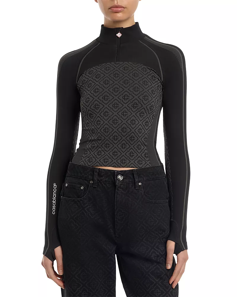 Casablanca Seamless Monogram Top