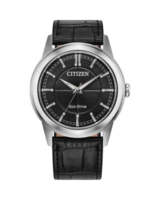 Rolan Leather Strap Watch, 41mm
