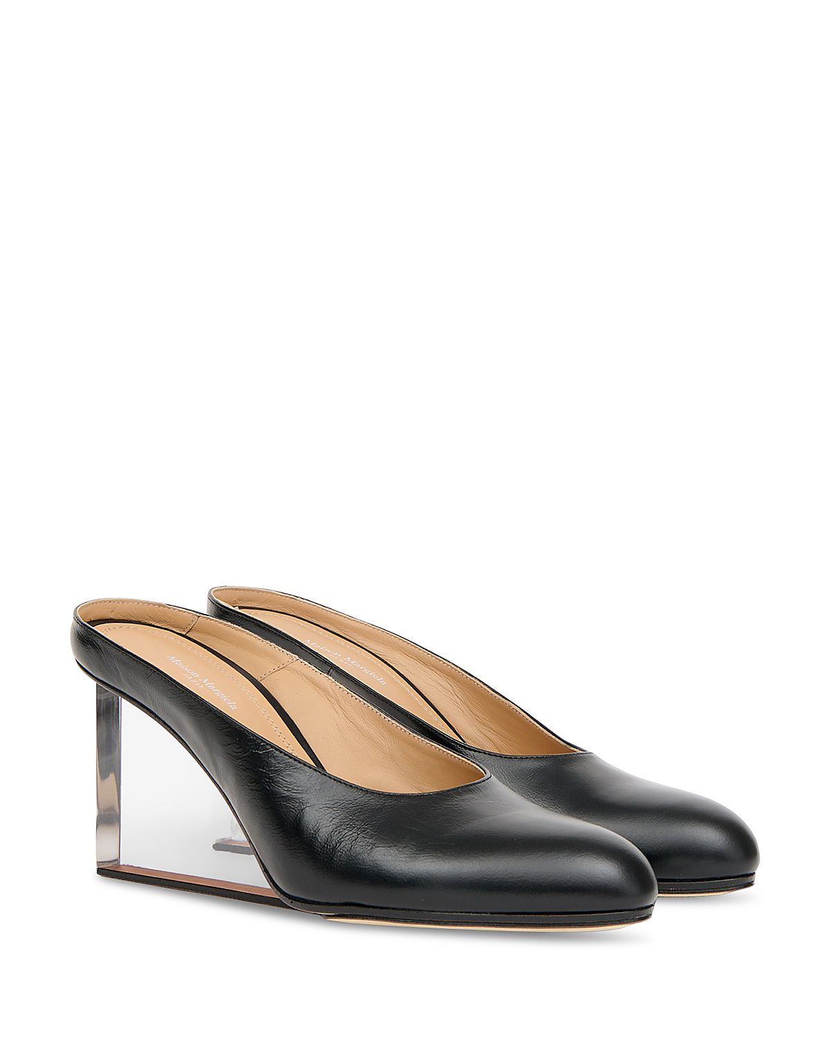 Maison Margiela Women's Plexi Wedge Mules