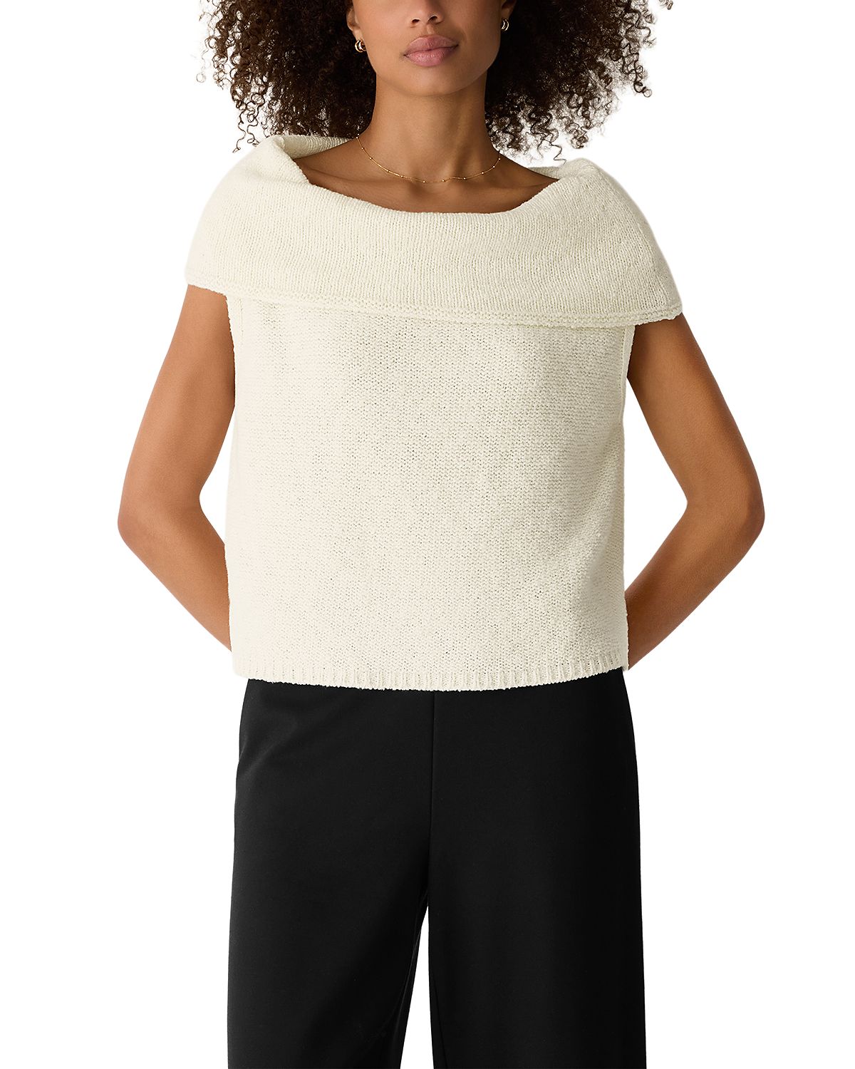 Eileen Fisher Drape Neck Vest