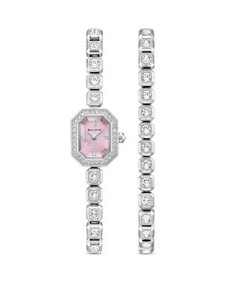 Box Set Crystal Bracelet & Watch, 24mm x 15mm 