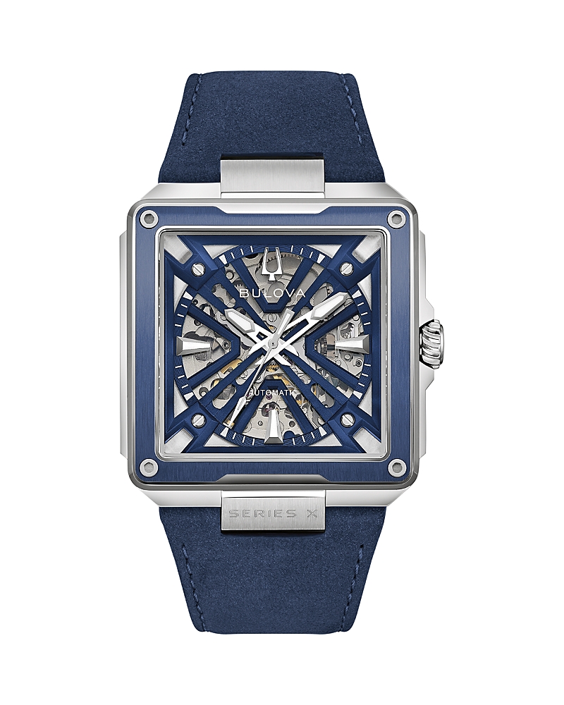 Bulova Marc Anthony Series X2 Leather Strap Watch, 41mm x 41mm
