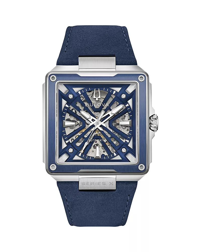 Bulova Marc Anthony Series X2 Leather Strap Watch, 41mm x 41mm