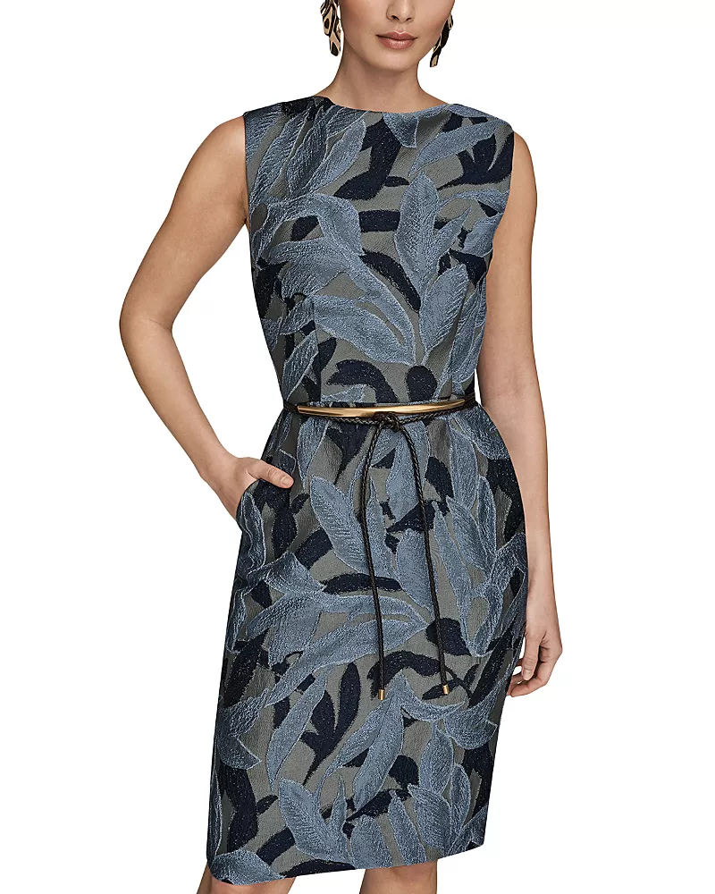 Donna Karan Cowl Neck Sheath Dress