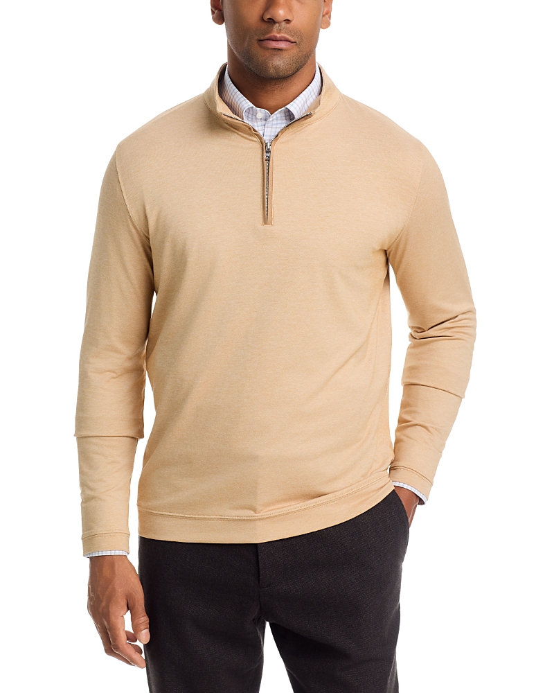 Peter Millar Albatross Pique Quarter Zip Sweater