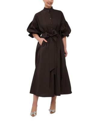  Phoebe Puffed Sleeve Maxi Dress