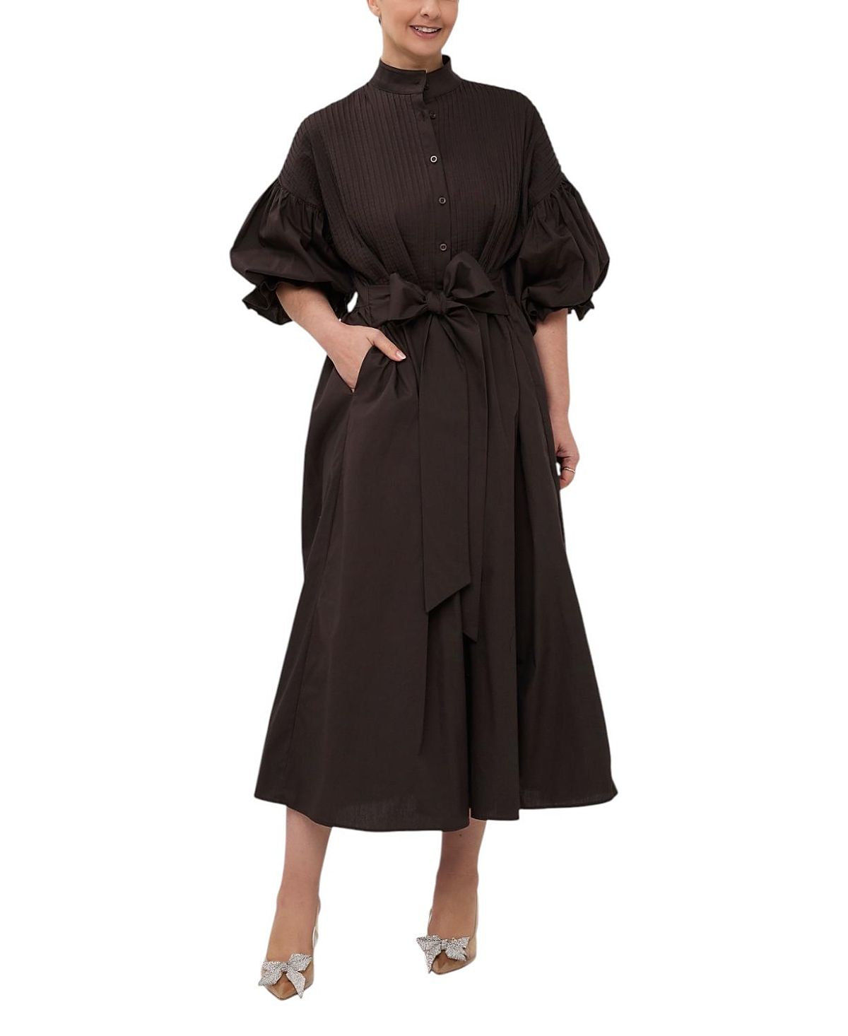 Marielle Stokkelaar Phoebe Puffed Sleeve Maxi Dress