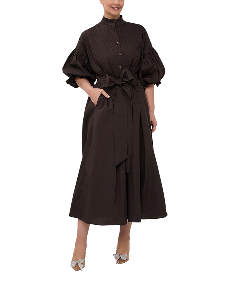 Marielle Stokkelaar Phoebe Puffed Sleeve Maxi Dress · One Size