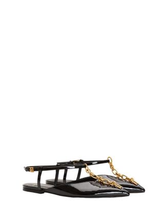 Women's Sync Chain Sandals in Patent Leather