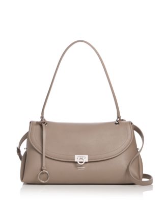 Gancini Leather Shoulder Bag
