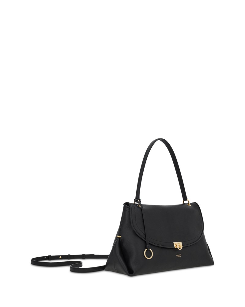 FERRAGAMO Gancini Large Leather Handbag by Bloomingdale's
